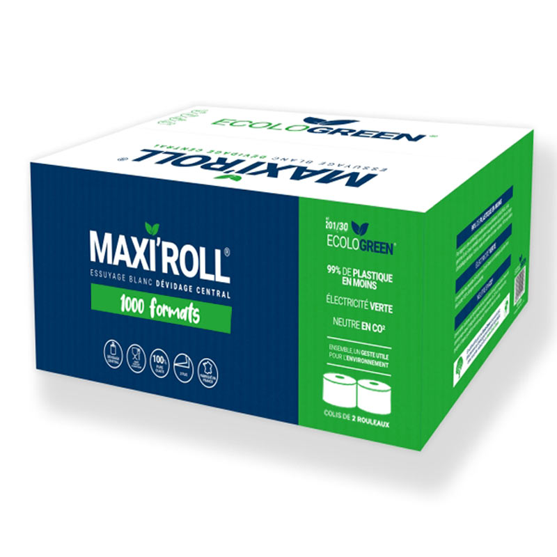 BOBINES D'ESSUYAGE BLANCHE - 1000 FORMATS - 22 X 30 CM