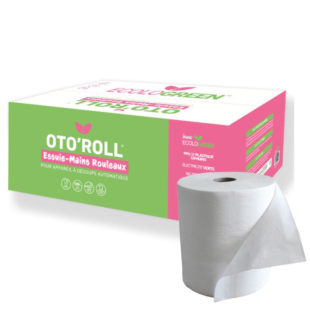 BOBINES ESSUIE MAINS ROULEAUX POUR DÉCOUPE AUTOMATIQUE - 140 MÈTRES