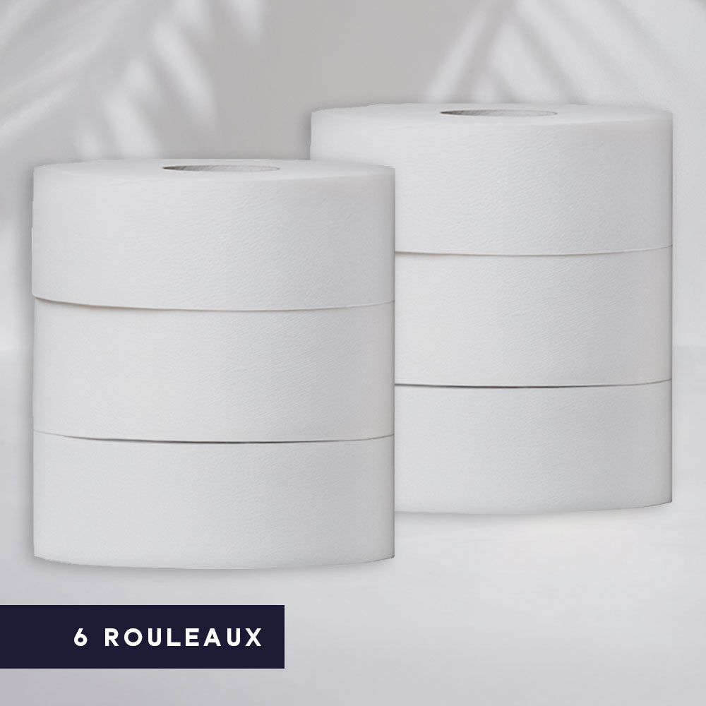 PAPIERS HYGIÉNIQUE MAXI JUMBO MICRO GAUFRE ULTRA SOFT - 280 MÈTRES - 2 PLIS PURE OUATE