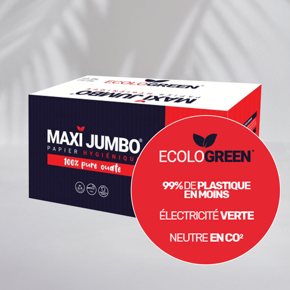 PAPIERS HYGIÉNIQUE MAXI JUMBO MICRO GAUFRE ULTRA SOFT - 280 MÈTRES - 2 PLIS PURE OUATE