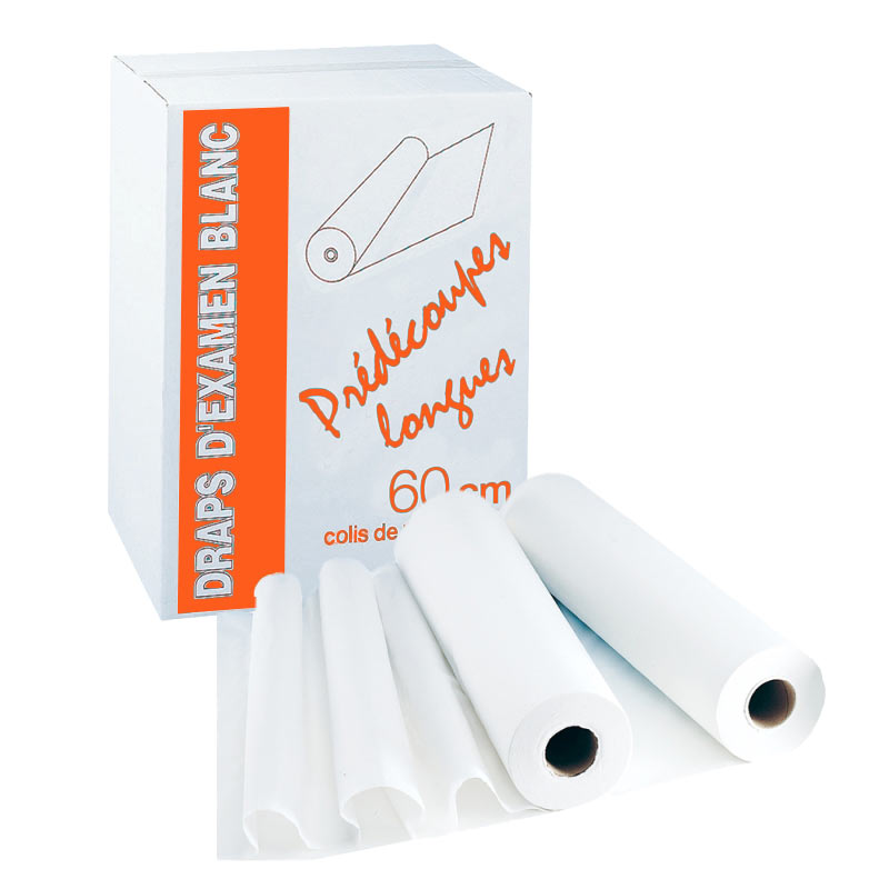 DRAPS D'EXAMEN PRÉDÉCOUPES LONGUES - 30 FORMATS - 60 X 190 CM