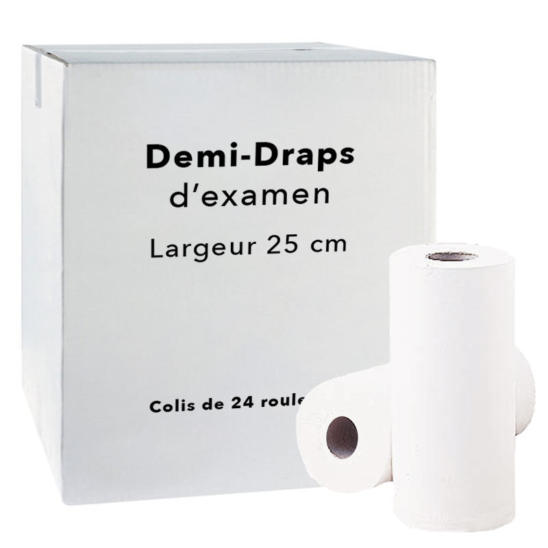 Demi draps d'examens - 150 formats - 25 x 38 cm
