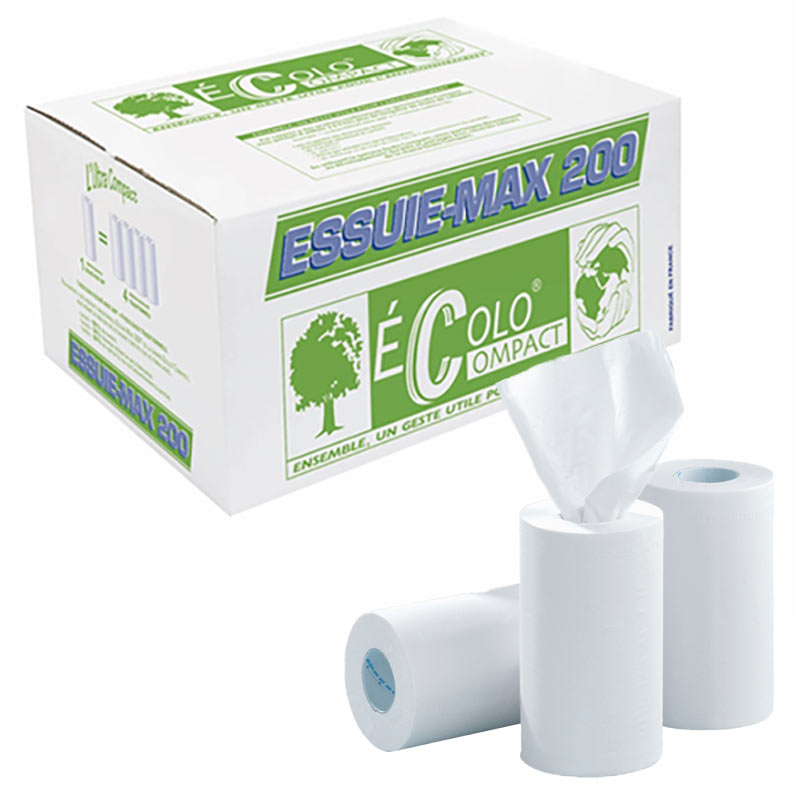 BOBINES DEVIDAGE CENTRALE ESSUIE MAX LISSE - 200 FORMATS - 19 X 30 CM