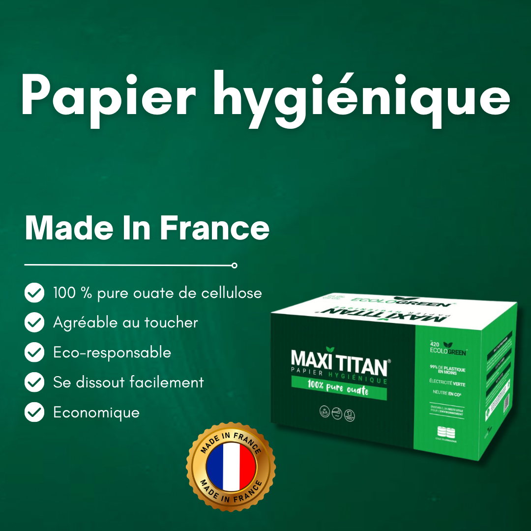 Papier Hygiénique Maxi'titan De 320 Mètres