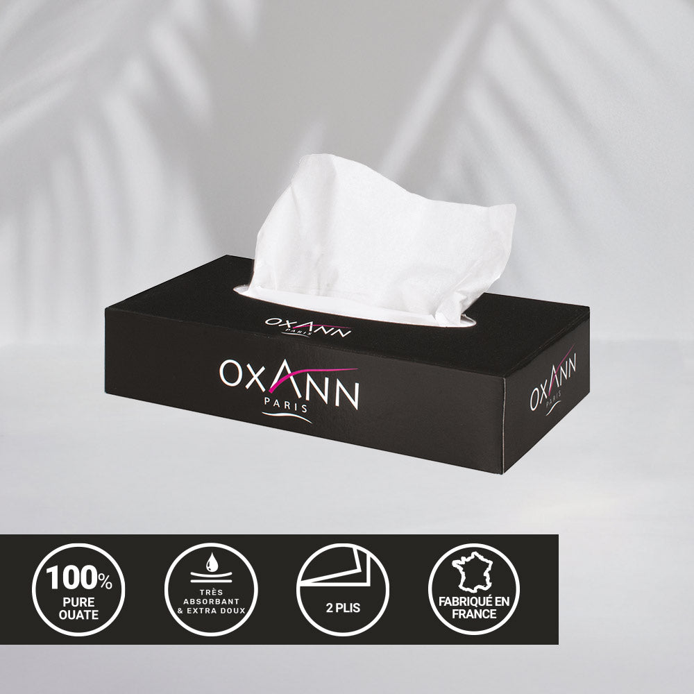 Oxann professional cosmetic tissues - 100 tissues - 2 ply - 40 boxes per package-REF 10522