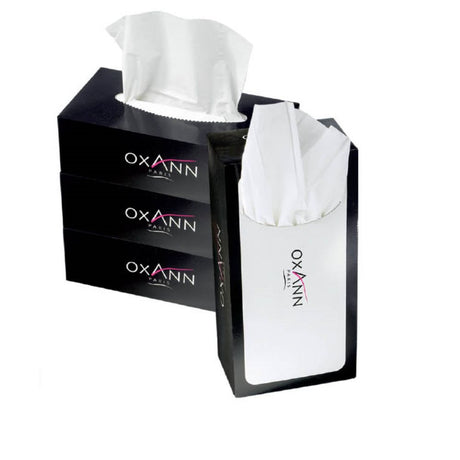 Mouchoirs professionnels cosmétiques Oxann - 100 mouchoirs - 2 plis
