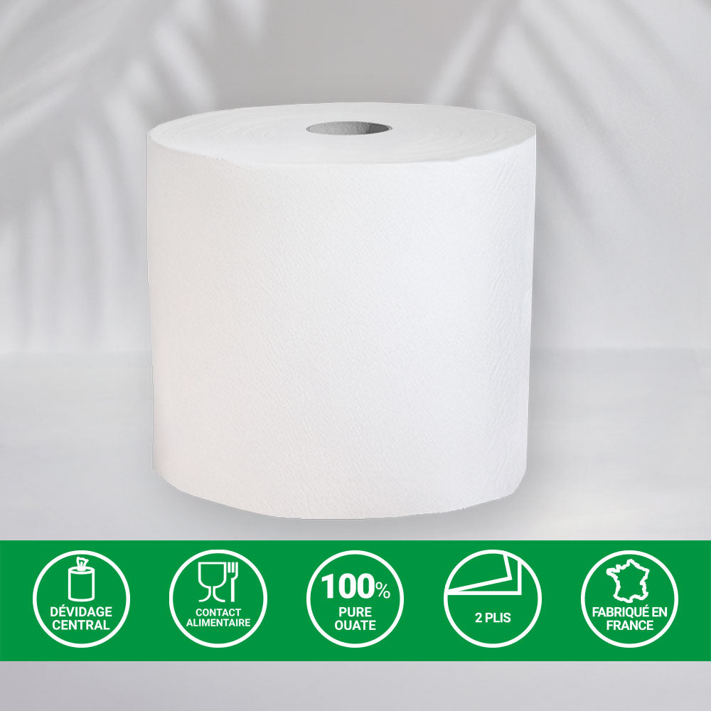 WHITE WIPE ROLLS - 1000 SIZES - 22 X 30 CM