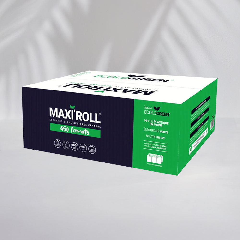 BOBINES DÉVIDAGE CENTRAL MAXI'ROLL - 450 FORMATS - 19 X 30 CM