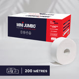 MINI'JUMBO TOILET PAPER - 200 METERS - 2 PLY PURE WOODEN