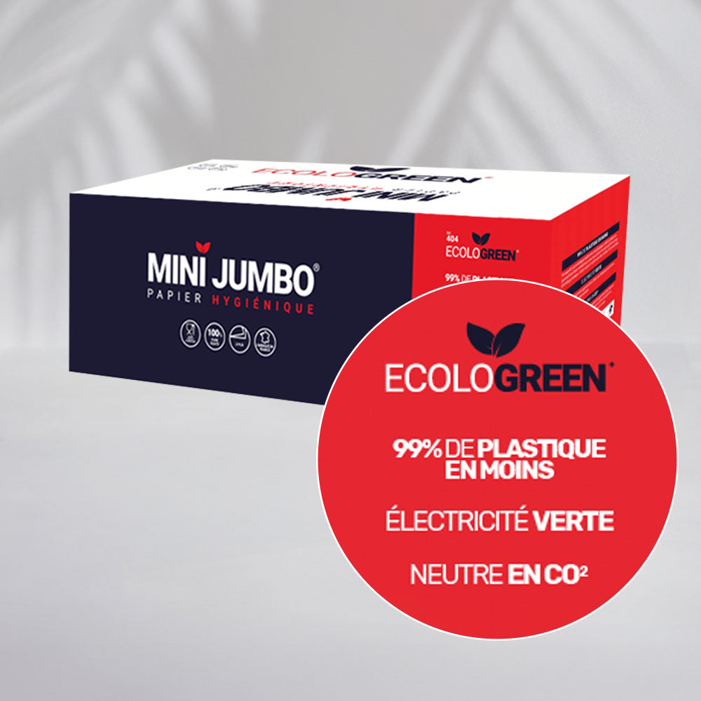 MINI'JUMBO TOILET PAPER - 200 METERS - 2 PLY PURE WOODEN