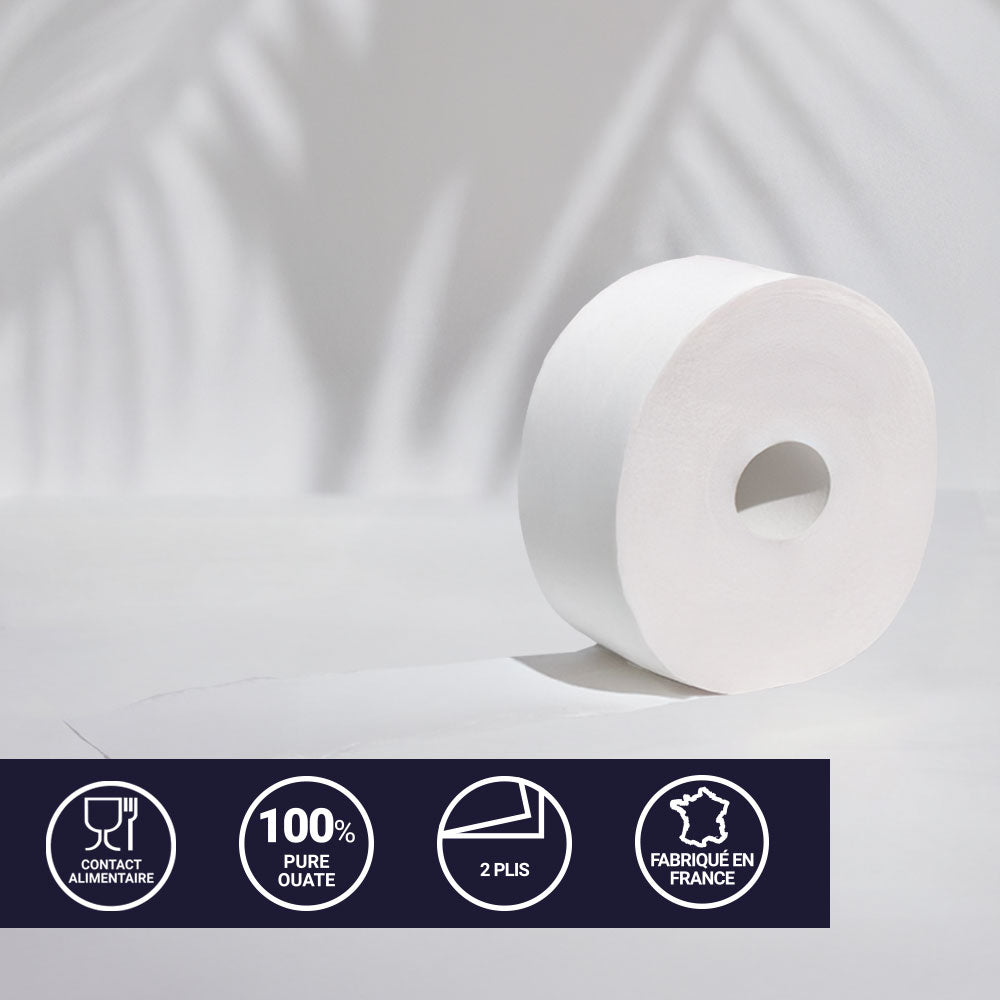 MINI'JUMBO TOILET PAPER - 200 METERS - 2 PLY PURE WOODEN