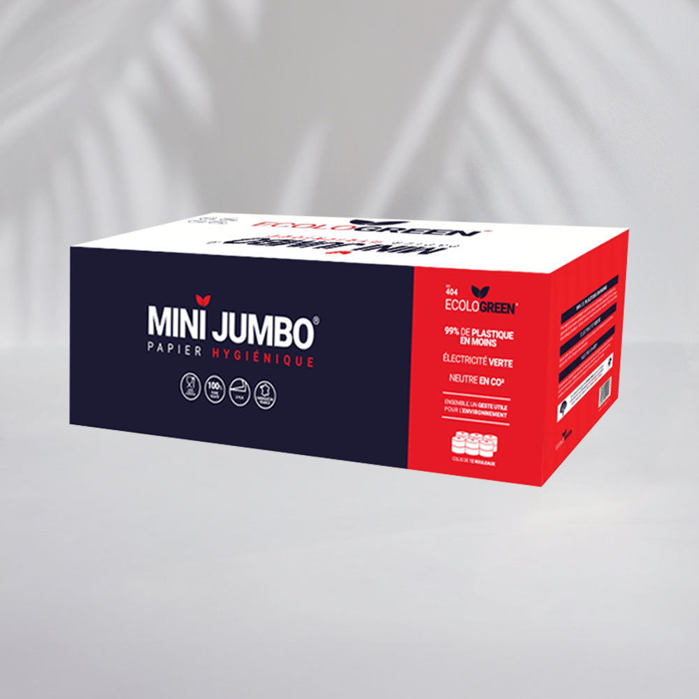 MINI'JUMBO TOILET PAPER - 200 METERS - 2 PLY PURE WOODEN