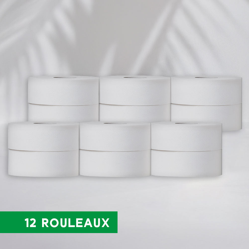 PAPIERS HYGIÉNIQUE MINI'JUMBO - 160 MÈTRES - 2 PLIS PURE OUATE