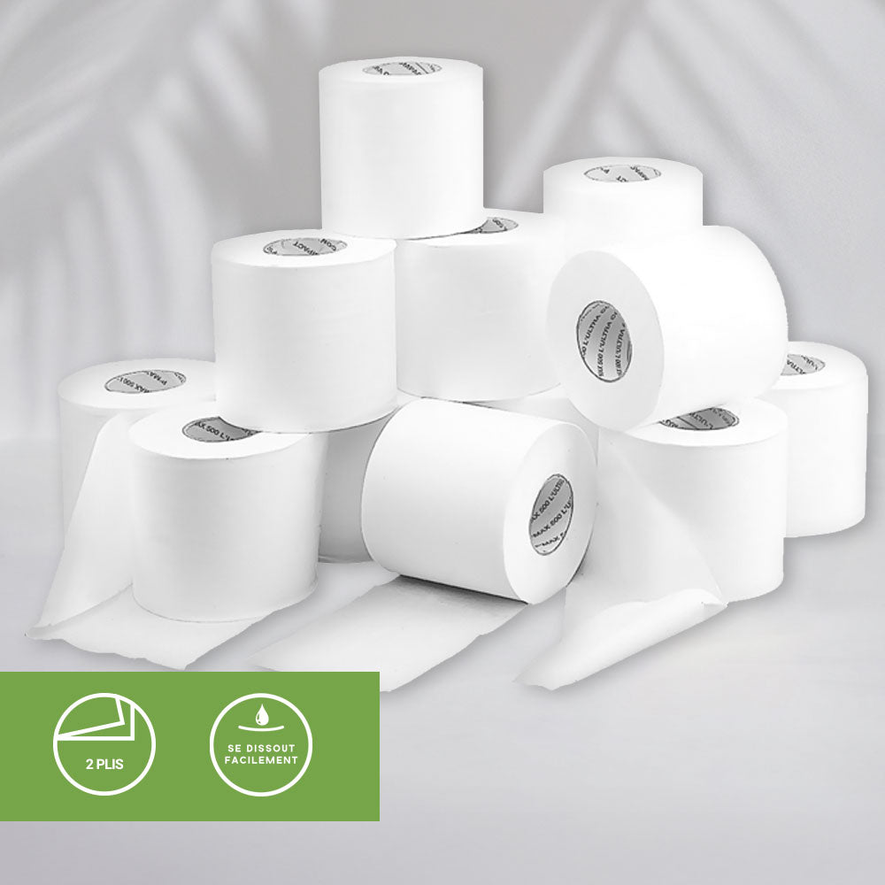 P'MAX 500 TOILET PAPER - ULTRA COMPACT - 500 SHEETS