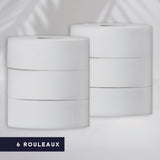 PAPIERS HYGIÉNIQUE MAXI JUMBO MICRO GAUFRE ULTRA SOFT - 280 MÈTRES - 2 PLIS PURE OUATE